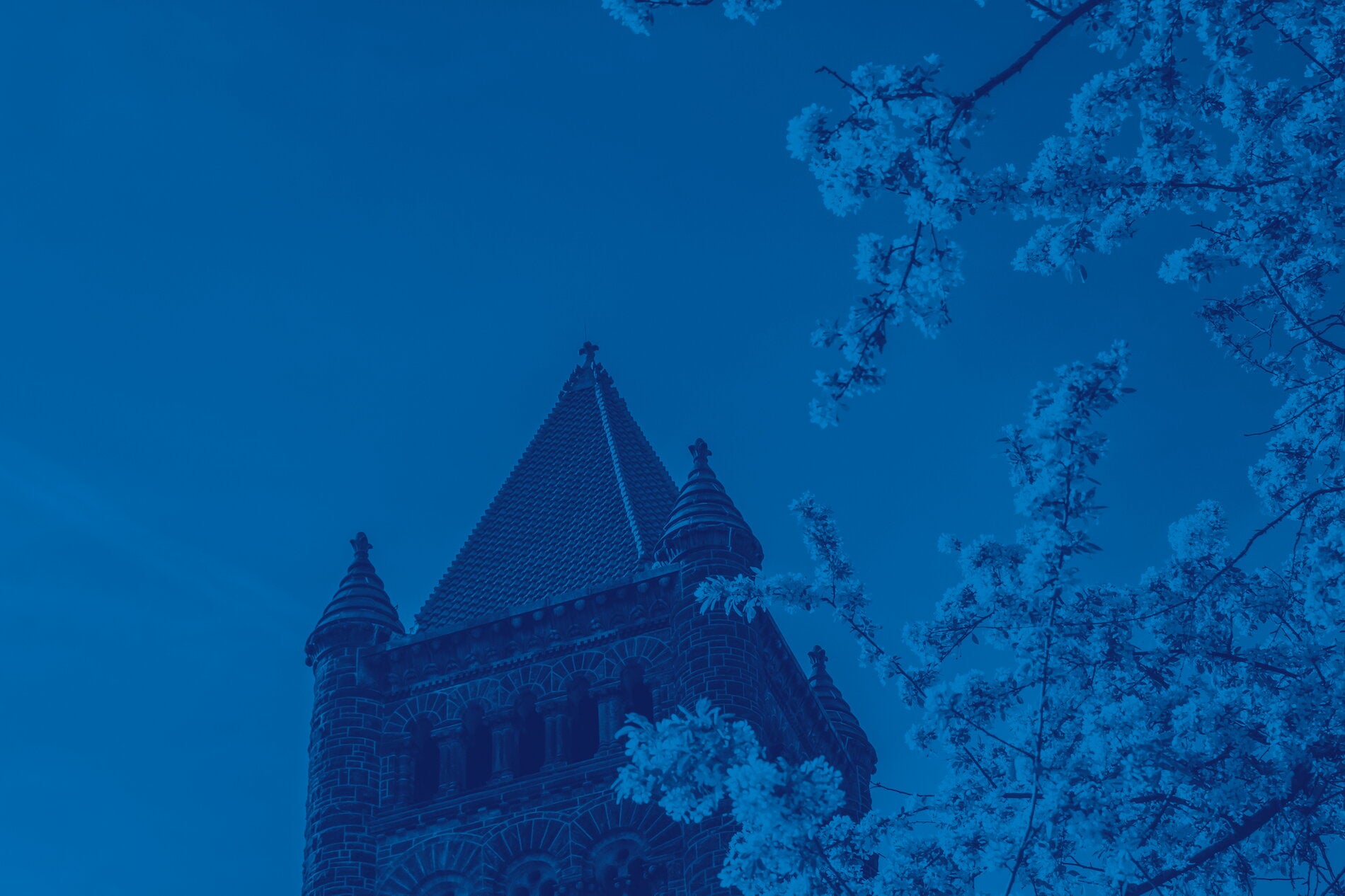 Blue Altgeld Hall Background