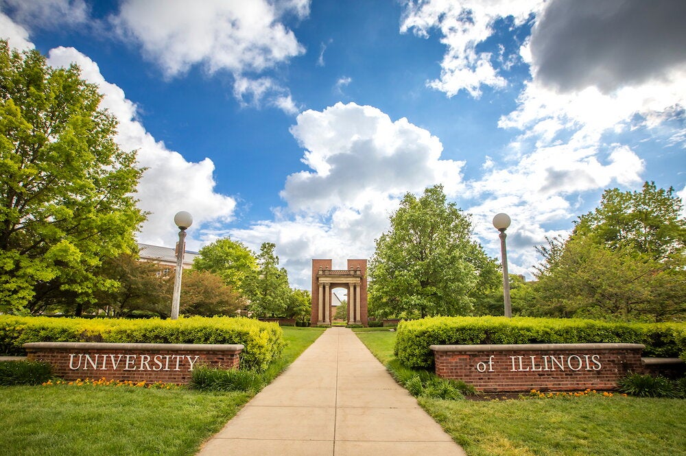 University of Illinois signage