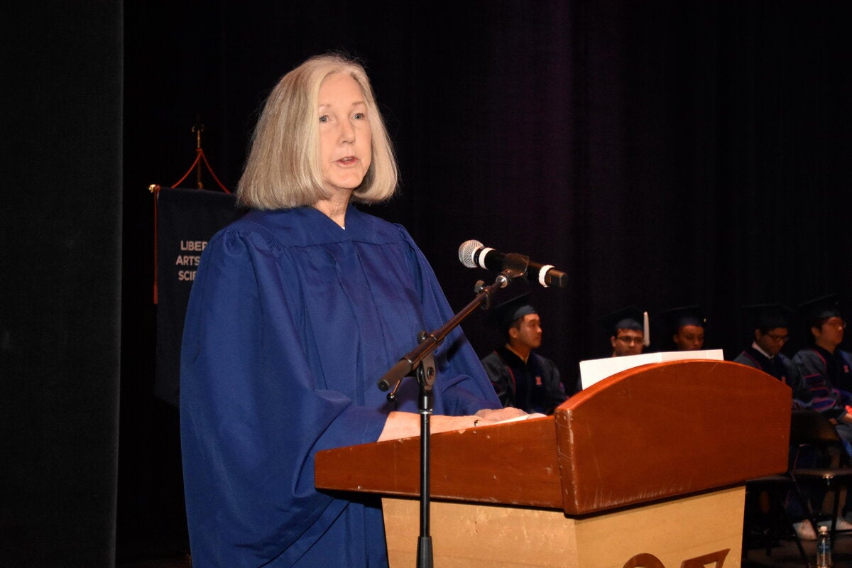 Peggy Ruff at 2025 Mathematics Convocation Ceremony
