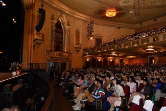 View of the Virginia Theatre Auditorium Audience, Math Convocation 2025