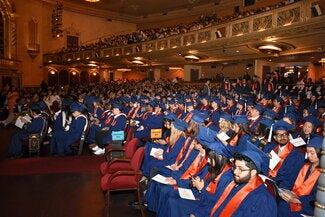Second view of the Virginia Theatre Auditorium Audience, Math Convocation 2025