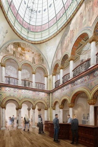 Rendering of the future interior of Altgeld Hall