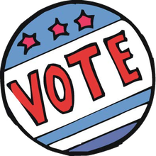 Vote sticker