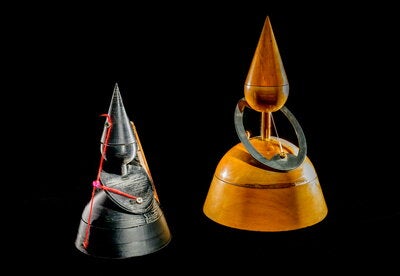 Original math model with 3D printed recreation.