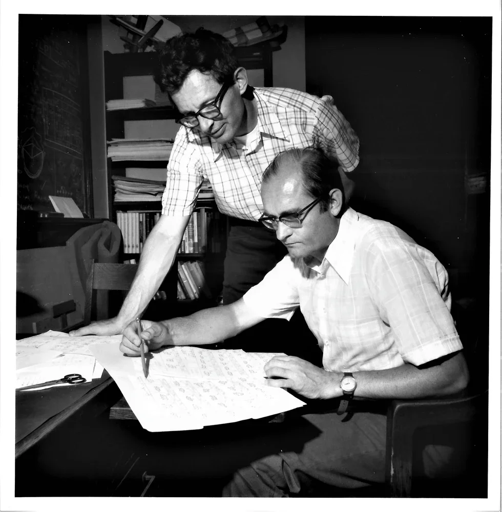 Appel and Haken working on Four-Color Theorem